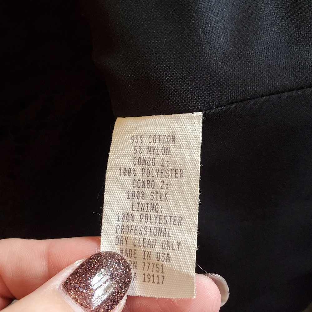 Betsey Johnson Structured Black Lace Skirt Set - Picture 6 of 7